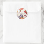 Beste wensen Victoriaans Dove Wedding Birthday Ronde Sticker (Tas)