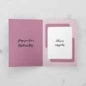 Beste wensen voeg foto lavender verjaardag toe kaart (Binnen)