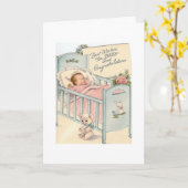 - beste wensen voor Baby, Kaart (Gele Bloem)