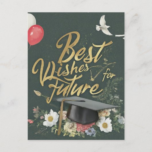 Beste wensen voor de toekomst briefkaart (Voorkant)