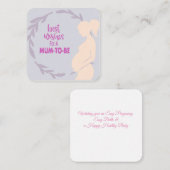 Beste wensen voor een aanstaande moeder kaart notitiekaartje (Voorkant / Achterkant)