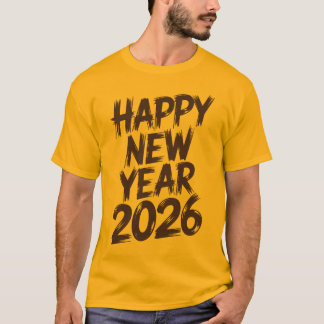 Beste wensen voor een gelukkig nieuwjaar 2026 voor t-shirt