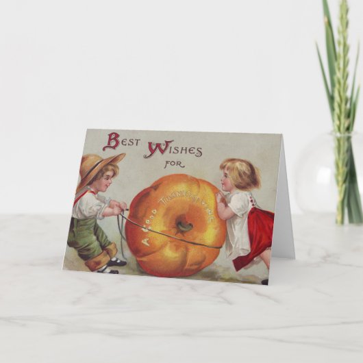 Beste wensen voor een Goede Thanksgiving Feestdagen Kaart (Voorkant)