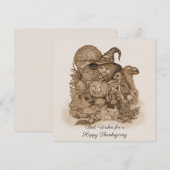 Beste wensen voor een Happy Thanksgiving (Voorkant / Achterkant)