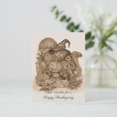 Beste wensen voor een Happy Thanksgiving Briefkaart (Staand voorkant)