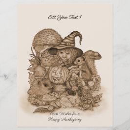 Beste wensen voor een Happy Thanksgiving Flyer