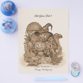 Beste wensen voor een Happy Thanksgiving Flyer (Enkel)