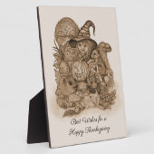 Beste wensen voor een Happy Thanksgiving Fotoplaat (Zijkant)