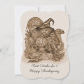 Beste wensen voor een Happy Thanksgiving Kaart (Voorkant)