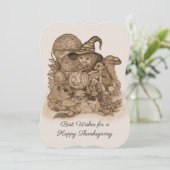 Beste wensen voor een Happy Thanksgiving Kaart (Staand voorkant)