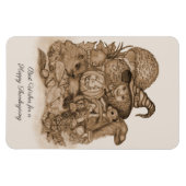 Beste wensen voor een Happy Thanksgiving Magneet (Horizontaal)