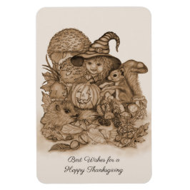 Beste wensen voor een Happy Thanksgiving Magneet