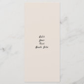 Beste wensen voor een Happy Thanksgiving Menu (Achterkant)