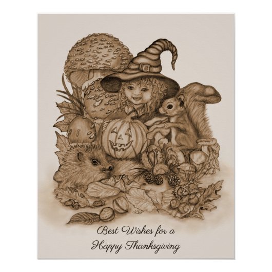 Beste wensen voor een Happy Thanksgiving Perfect Poster (Voorkant)