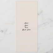 Beste wensen voor een Happy Thanksgiving Programmakaart (Achterkant)