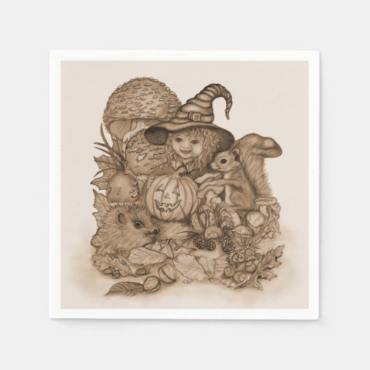 Beste wensen voor een Happy Thanksgiving Servet (Voorkant)