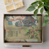 Beste wensen voor een prettige kerst tissuepapier (Geschenk)