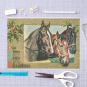 Beste wensen voor een prettige kerst tissuepapier (Craft)