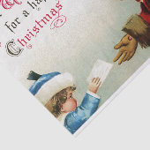 Beste wensen voor een vrolijk kerstfeest! tissuepapier (Detail)