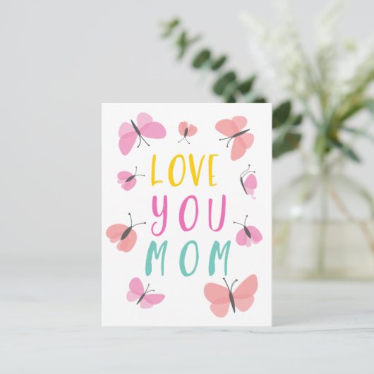 Beste wensen voor geweldige moeder briefkaart (Staand voorkant)