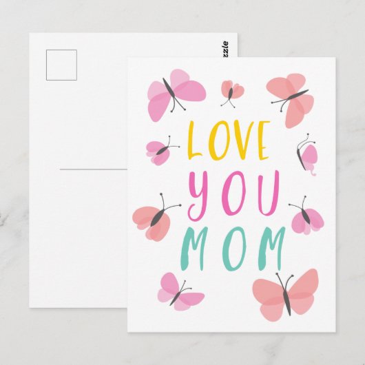 Beste wensen voor geweldige moeder briefkaart (Voorkant / Achterkant)