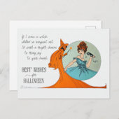 Beste wensen voor het Briefkaart van de Halloween  (Voorkant / Achterkant)