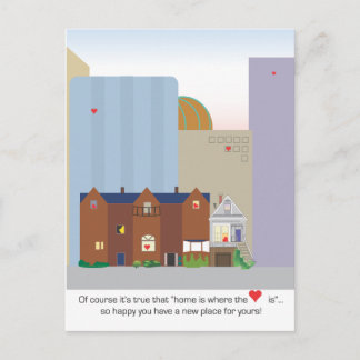 Beste wensen voor het briefkaart van New City Home