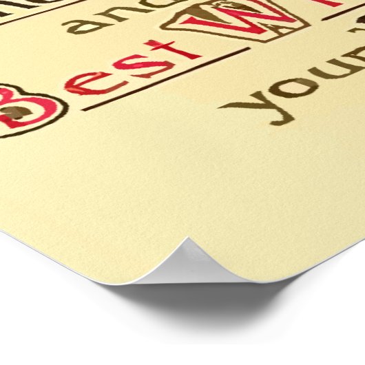 Beste wensen voor je verjaardag poster (Hoek)