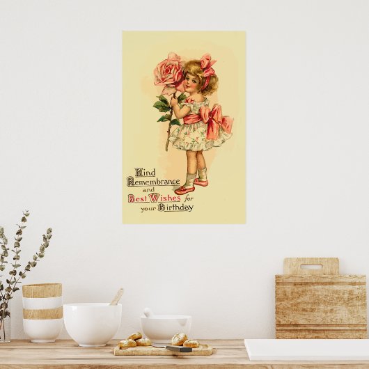 Beste wensen voor je verjaardag poster (Keuken)