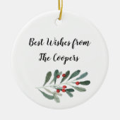 Beste wensen voor keramisch Ornament (Voorkant)