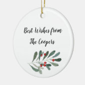 Beste wensen voor keramisch Ornament (Links)