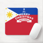 Beste wensen voor prettige kerst en een gelukkig n muismat (Met muis)