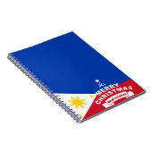 Beste wensen voor prettige kerst en een gelukkig n notitieboek (Rechterzijde)