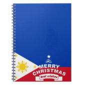 Beste wensen voor prettige kerst en een gelukkig n notitieboek (Voorkant)