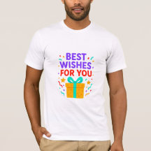 Beste wensen voor u Kinder T-shirt-kleurrijke gesc