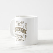 Beste wensen voor u koffiemok (Voorkant links)