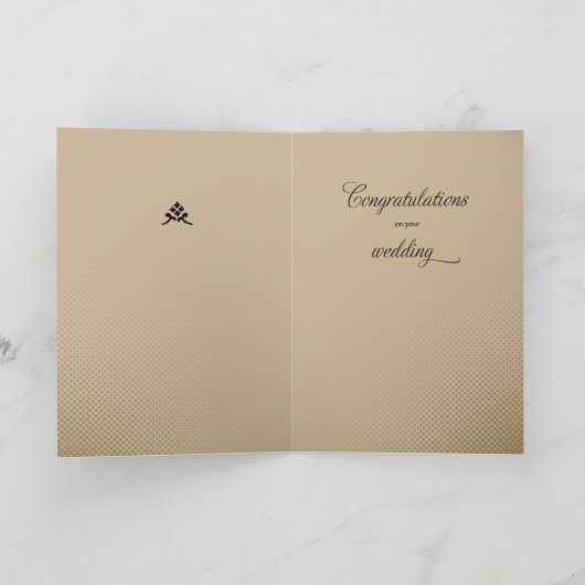 Beste wensen voor weddenschappen met gefeliciteerd kaart (Binnen)