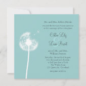 Beste wensen! Wedding Invitation (turquoise) Kaart (Voorkant)