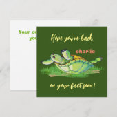 Beste wensen - weer op de been - Word snel beter w Bedankkaart (Voorkant / Achterkant)