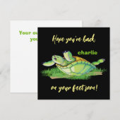 Beste wensen - weer op de been - Word snel beter w Bedankkaart (Voorkant / Achterkant)