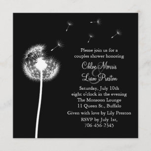 Beste wensen! Zijn en Hare Shower Uitnodiging (zwa