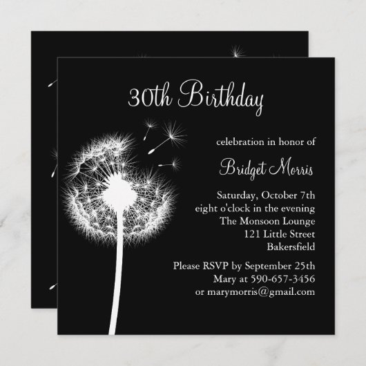 Beste wensen! (zwart) kaart (Voorkant / Achterkant)