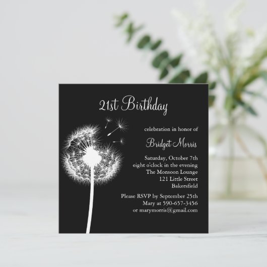 Beste wensen! (zwart) kaart (Staand voorkant)