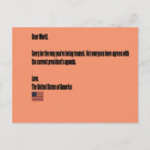 Beste wereld briefkaart (Voorkant)