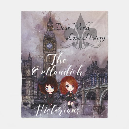 Beste wereld, liefdesgeschiedenis podium, griezela fleece deken (Voorkant)