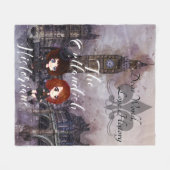 Beste wereld, liefdesgeschiedenis podium, griezela fleece deken (Voorkant (Horizontaal))