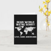 Beste wereld, sorry, we verontschuldigen ons grapp kaart (Gele Bloem)