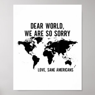 Beste wereld, we vinden het zo jammer dat we van g poster