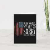 Beste wereld we zijn zo sorry liefde gezonde ameri kaart (Voorkant)