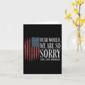 Beste wereld we zijn zo sorry liefde gezonde ameri kaart (Gele Bloem)